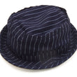 Load image into Gallery viewer, Sugar Cane Wabash Stripe Pork Pie Hat Men's Casual Upturned Short Brim Porkpie Hat SC02467 Navy-Blue