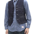 Load image into Gallery viewer, Sugar Cane Vest Men's Casual Indigo Wabash Stripe Work Vest Waistcoat SC12654