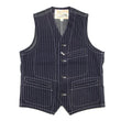 Load image into Gallery viewer, Sugar Cane Vest Men's Casual Indigo Wabash Stripe Work Vest Waistcoat SC12654