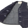 Load image into Gallery viewer, Sugar Cane Vest Men's Casual Indigo Wabash Stripe Work Vest Waistcoat SC12654