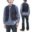 Load image into Gallery viewer, Sugar Cane Vest Men's Casual Indigo Wabash Stripe Work Vest Waistcoat SC12654