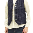 Load image into Gallery viewer, Sugar Cane Vest Men's Casual Indigo Wabash Stripe Work Vest Waistcoat SC12654