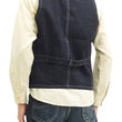 Load image into Gallery viewer, Sugar Cane Vest Men's Casual Indigo Wabash Stripe Work Vest Waistcoat SC12654