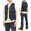 Load image into Gallery viewer, Sugar Cane Vest Men's Casual Indigo Wabash Stripe Work Vest Waistcoat SC12654
