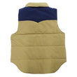 Load image into Gallery viewer, Sugar Cane Puffer Vest Men's Outer Vest Contrast Yoke Panel Padded Vest SC15400 133 Beige/Navy-Blue/Beige