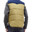 Load image into Gallery viewer, Sugar Cane Puffer Vest Men's Outer Vest Contrast Yoke Panel Padded Vest SC15400 133 Beige/Navy-Blue/Beige