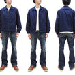 Load image into Gallery viewer, Sugar Cane Sports Jacket Men's Casual 1950s Style Lightweight Unlined Cotton Windbreaker SC15616 128 Navy-Blue