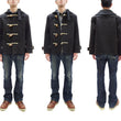 Load image into Gallery viewer, Mister Freedom Duffle Coat Men's Sugar Cane Melton Wool Duffel Coat Submariner Jacket SC15636 Charcoal