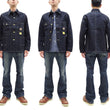 Load image into Gallery viewer, Sugar Cane Jacket SC15655 Men's Casual 11oz. Denim Work Coat Chore Coat Indigo One-Wash