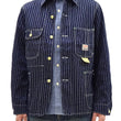 Load image into Gallery viewer, Sugar Cane Jacket SC15658 Men's Casual 9oz. WAbash Stripe Work Coat Chore Coat Indigo One-Wash