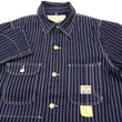 Load image into Gallery viewer, Sugar Cane Jacket SC15658 Men's Casual 9oz. WAbash Stripe Work Coat Chore Coat Indigo One-Wash
