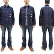 Load image into Gallery viewer, Sugar Cane Jacket SC15658 Men's Casual 9oz. WAbash Stripe Work Coat Chore Coat Indigo One-Wash