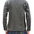 Load image into Gallery viewer, Sugar Cane Work Shirt with Vertical Hairline Code Stripe Pattern Men's Casual Jean Cord Long Sleeve Button Up Shirt SC25511 119 Black