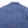 Load image into Gallery viewer, Sugar Cane Work Shirt with Vertical Hairline Code Stripe Pattern Men's Casual Jean Cord Long Sleeve Button Up Shirt SC25511 128 Navy-Blue