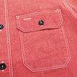 Load image into Gallery viewer, Sugar Cane Work Shirt with Vertical Hairline Code Stripe Pattern Men's Casual Jean Cord Long Sleeve Button Up Shirt SC25511 165 Red