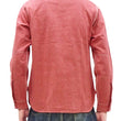 Load image into Gallery viewer, Sugar Cane Work Shirt with Vertical Hairline Code Stripe Pattern Men's Casual Jean Cord Long Sleeve Button Up Shirt SC25511 165 Red