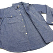 Load image into Gallery viewer, Sugar Cane Chambray Shirt Men's Lightweight Long Sleeve Button Up Plain Work Shirt SC27850 421 Blue