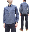 Load image into Gallery viewer, Sugar Cane Chambray Shirt Men's Lightweight Long Sleeve Button Up Plain Work Shirt SC27850 421 Blue