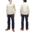 Load image into Gallery viewer, Sugar Cane Chambray Shirt Men's Lightweight Long Sleeve Button Up Plain Work Shirt SC27851 401 Ecru