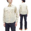 Load image into Gallery viewer, Sugar Cane Chambray Shirt Men's Lightweight Long Sleeve Button Up Plain Work Shirt SC27851 401 Ecru