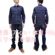 Load image into Gallery viewer, Sugar Cane Denim Shirt Men's Long Sleeve Button Up Plain Jean Work Shirt SC27852 421 Indigo One Wash