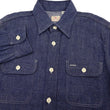 Load image into Gallery viewer, Sugar Cane Denim Shirt Men's Long Sleeve Button Up Plain Jean Work Shirt SC27852 421 Indigo One Wash