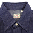 Load image into Gallery viewer, Sugar Cane Denim Shirt Men's Long Sleeve Button Up Plain Jean Work Shirt SC27852 421 Indigo One Wash