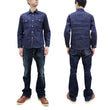 Load image into Gallery viewer, Sugar Cane Denim Shirt Men's Long Sleeve Button Up Plain Jean Work Shirt SC27852 421 Indigo One Wash