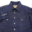 Load image into Gallery viewer, Sugar Cane Denim Shirt Men's Casual Long Sleeve Button Up Plain Jean Western Shirt SC28190 421 Blue Indigo One Wash