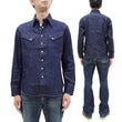 Load image into Gallery viewer, Sugar Cane Denim Shirt Men's Casual Long Sleeve Button Up Plain Jean Western Shirt SC28190 421 Blue Indigo One Wash