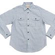 Load image into Gallery viewer, Sugar Cane Dobby Stripe Shirt Men's Mediumweight Long Sleeve Button Up Work Shirt SC29146 125 Blue