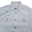 Load image into Gallery viewer, Sugar Cane Dobby Stripe Shirt Men's Mediumweight Long Sleeve Button Up Work Shirt SC29146 125 Blue