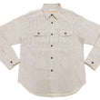 Laden Sie das Bild in den Galerie-Viewer, Sugar Cane Dobby Stripe Shirt Men's Mediumweight Long Sleeve Button Up Work Shirt SC29146 105 Off-White