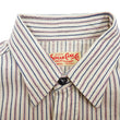 Laden Sie das Bild in den Galerie-Viewer, Sugar Cane Dobby Stripe Shirt Men's Mediumweight Long Sleeve Button Up Work Shirt SC29146 105 Off-White