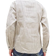 Laden Sie das Bild in den Galerie-Viewer, Sugar Cane Dobby Stripe Shirt Men's Mediumweight Long Sleeve Button Up Work Shirt SC29146 105 Off-White