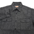 Load image into Gallery viewer, Sugar Cane Chambray Shirt Men's Lightweight Long Sleeve Button Up Plain Work Shirt SC29159 411 Black