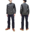 Load image into Gallery viewer, Sugar Cane Chambray Shirt Men's Lightweight Long Sleeve Button Up Plain Work Shirt SC29159 411 Black