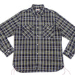 Load image into Gallery viewer, Sugar Cane Indigo Plaid Shirt Men's Medium-Weight Long Sleeve Button Up Work Shirt SC29183 421 One-Wash