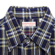Load image into Gallery viewer, Sugar Cane Indigo Plaid Shirt Men's Medium-Weight Long Sleeve Button Up Work Shirt SC29183 421 One-Wash