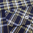 Load image into Gallery viewer, Sugar Cane Indigo Plaid Shirt Men's Medium-Weight Long Sleeve Button Up Work Shirt SC29183 421 One-Wash
