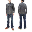 Load image into Gallery viewer, Sugar Cane Indigo Plaid Shirt Men's Medium-Weight Long Sleeve Button Up Work Shirt SC29183 421 One-Wash