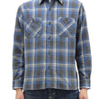 Load image into Gallery viewer, Sugar Cane Plaid Shirt Men's Mediumweight Cotton Twill Long Sleeve Button Up Work Shirt SC29361 125 Blue