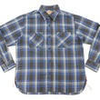 Load image into Gallery viewer, Sugar Cane Plaid Shirt Men's Mediumweight Cotton Twill Long Sleeve Button Up Work Shirt SC29361 125 Blue