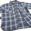 Load image into Gallery viewer, Sugar Cane Plaid Shirt Men's Mediumweight Cotton Twill Long Sleeve Button Up Work Shirt SC29361 125 Blue