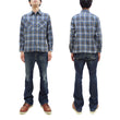 Load image into Gallery viewer, Sugar Cane Plaid Shirt Men's Mediumweight Cotton Twill Long Sleeve Button Up Work Shirt SC29361 125 Blue