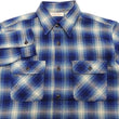 Load image into Gallery viewer, Sugar Cane Plaid Shirt Men's Fiction Romance Mediumweight Cotton Twill Long Sleeve Button Up Work Shirt SC29366 128 Navy-Blue