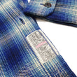 Load image into Gallery viewer, Sugar Cane Plaid Shirt Men's Fiction Romance Mediumweight Cotton Twill Long Sleeve Button Up Work Shirt SC29366 128 Navy-Blue