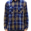 Load image into Gallery viewer, Sugar Cane Indigo Plaid Shirt Men's Fiction Romance Japanese Style Long Sleeve Button Up Work Shirt SC29386
