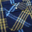 Load image into Gallery viewer, Sugar Cane Indigo Plaid Shirt Men's Fiction Romance Japanese Style Long Sleeve Button Up Work Shirt SC29386