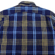 Load image into Gallery viewer, Sugar Cane Indigo Plaid Shirt Men's Fiction Romance Japanese Style Long Sleeve Button Up Work Shirt SC29386